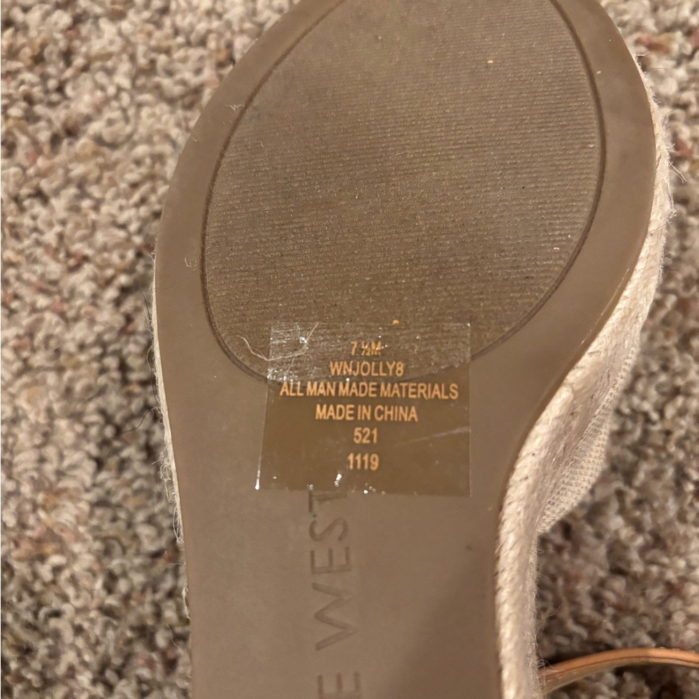 Women’s Tan Crochet Wedges - Picture 3 of 3